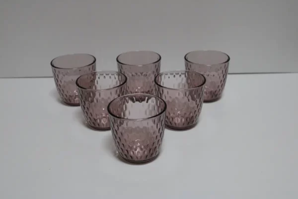Pack De 6 Vasos De Cristal 29cl Color Purpura